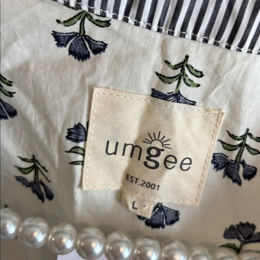 NEW umgee GREEN MIXED PRINT MINI DRESS size large - Picture 5 of 8